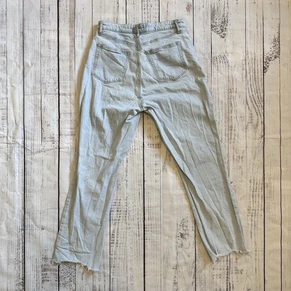 The Loft The Curvy Straight Jeans Size 30/10 In Light Blue Wash - Picture 2 of 4